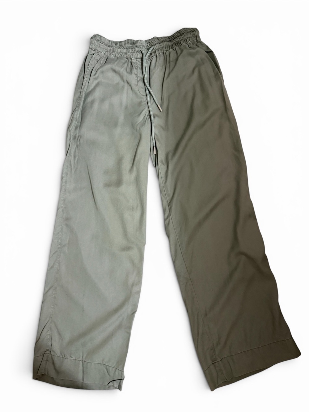 Quince Wide-Leg Drawstring Pants — Sage Green 100 % Tencel Size S